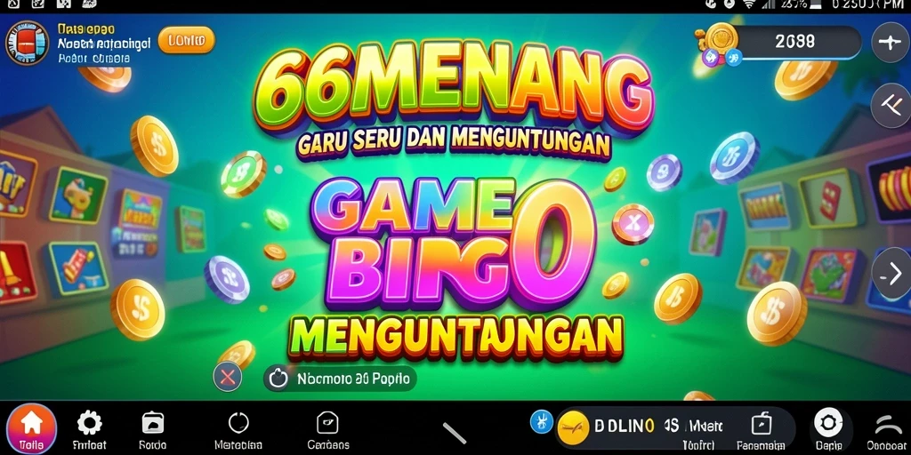 Tampilan gameplay Bingo di 66MENANG yang menarik dan interaktif.
