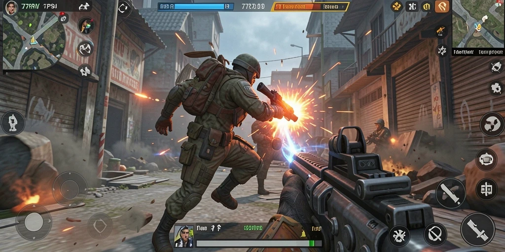 Tangkap aksi mendebarkan dari game TPS 77RP.