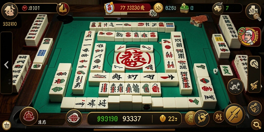 Tampilan menarik gameplay Mahjong dalam 93337.