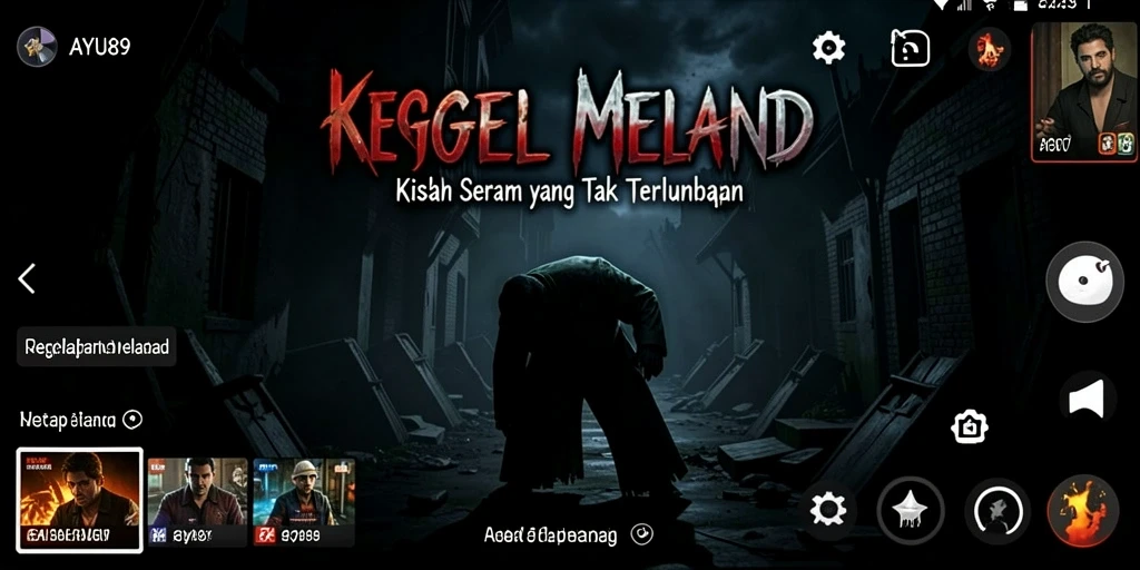 Gameplay AYU89 yang menegangkan dan mencekam di dalam kegelapan.