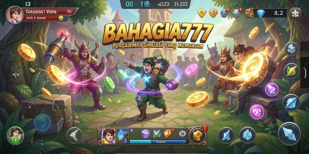 Tangkapan layar BAHAGIA777 yang menampilkan keseruan gameplay simulasi.