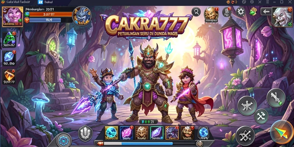 Gameplay seru CAKRA777 di dunia petualangan yang magis.