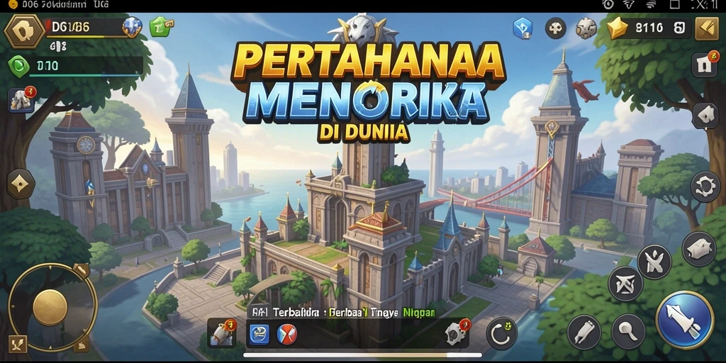 Screenshot D06 menampilkan aksi seru dalam gameplay Tower Defense.