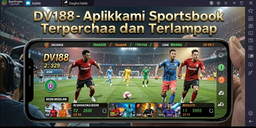 Tampilan gameplay menarik dalam aplikasi Sportsbook DV188.