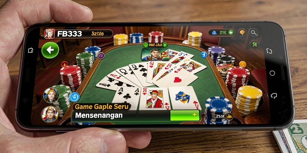 Gameplay seru Gaple di FB333 dengan tampilan menarik dan interaktif.