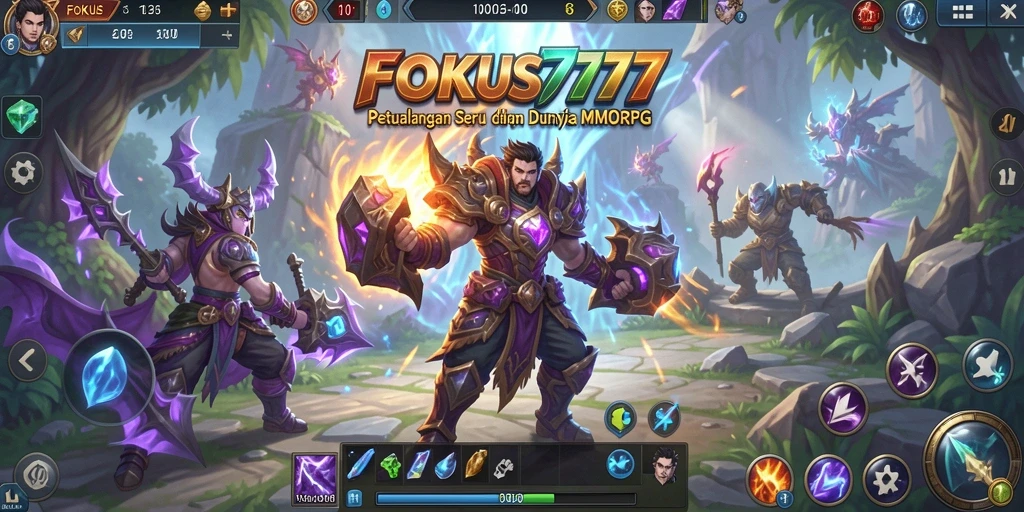 Gameplay FOKUS777 yang seru dan menantang dalam dunia MMORPG.