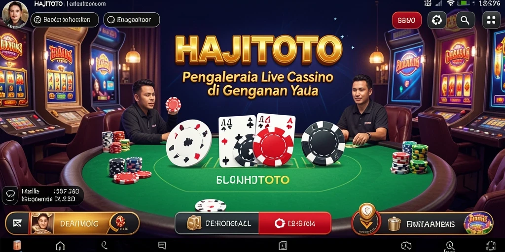 Tampilan gameplay mendebarkan dari aplikasi Live Casino HAJITOTO.