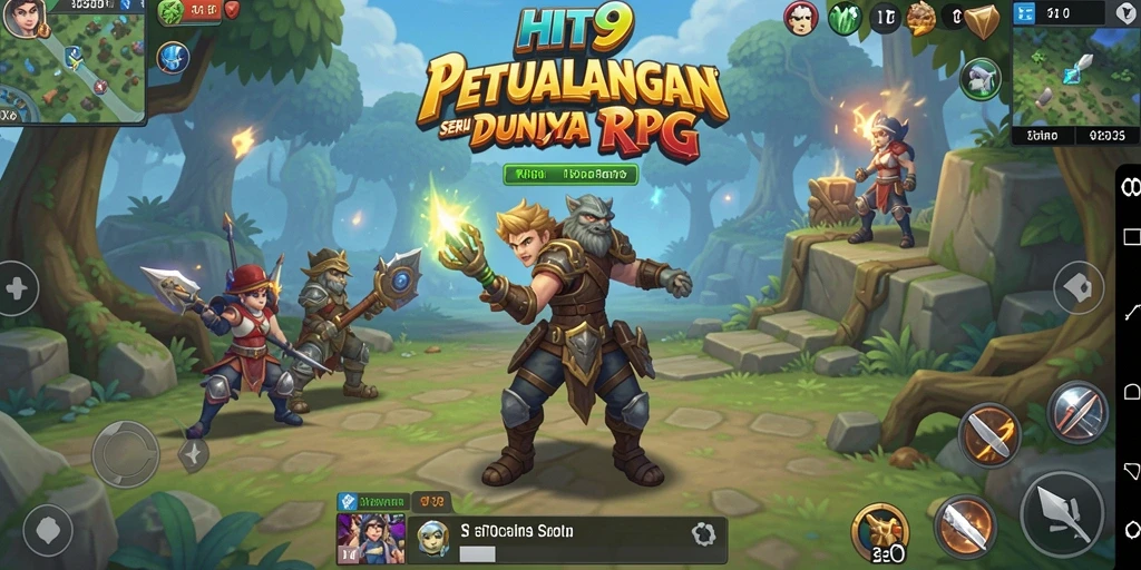 Gameplay RPG yang mengasyikkan dalam HIT9 dengan karakter dan petualangan seru.