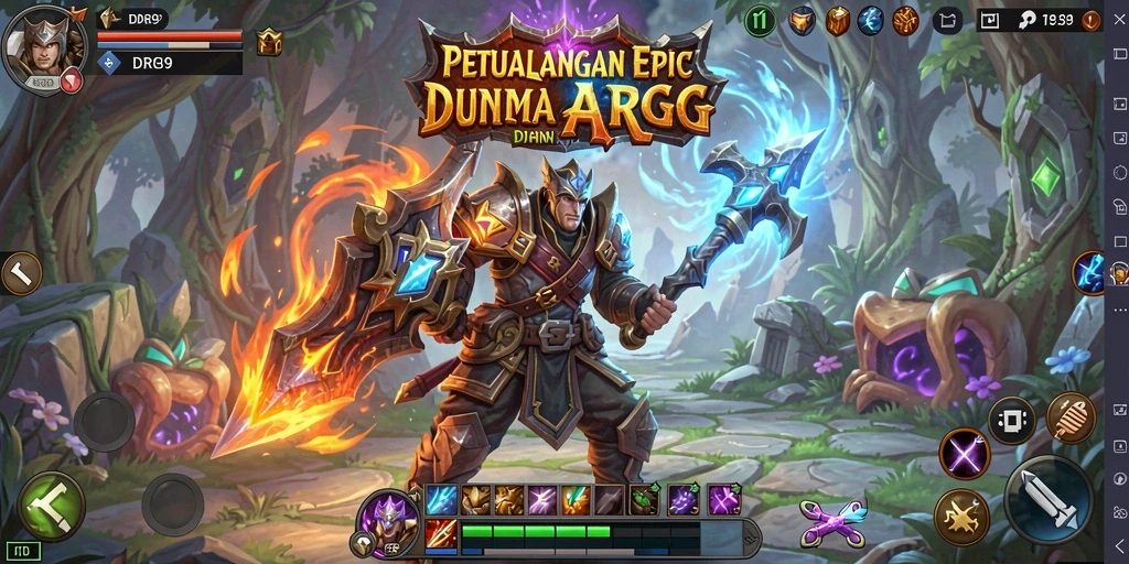 Tampilan gameplay ARPG yang menakjubkan dalam IDR89.