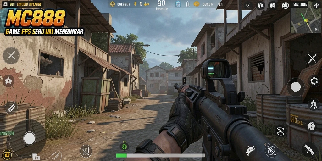 Tampilan seru dari gameplay intens di MC888.