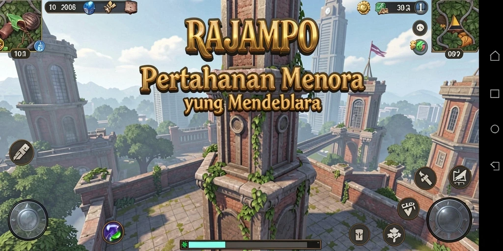 Tampilan gameplay seru dan menegangkan di RAJAMPO.