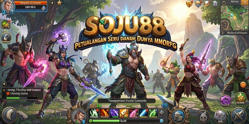 Tampilan gameplay yang seru dan menakjubkan di SOJU88.