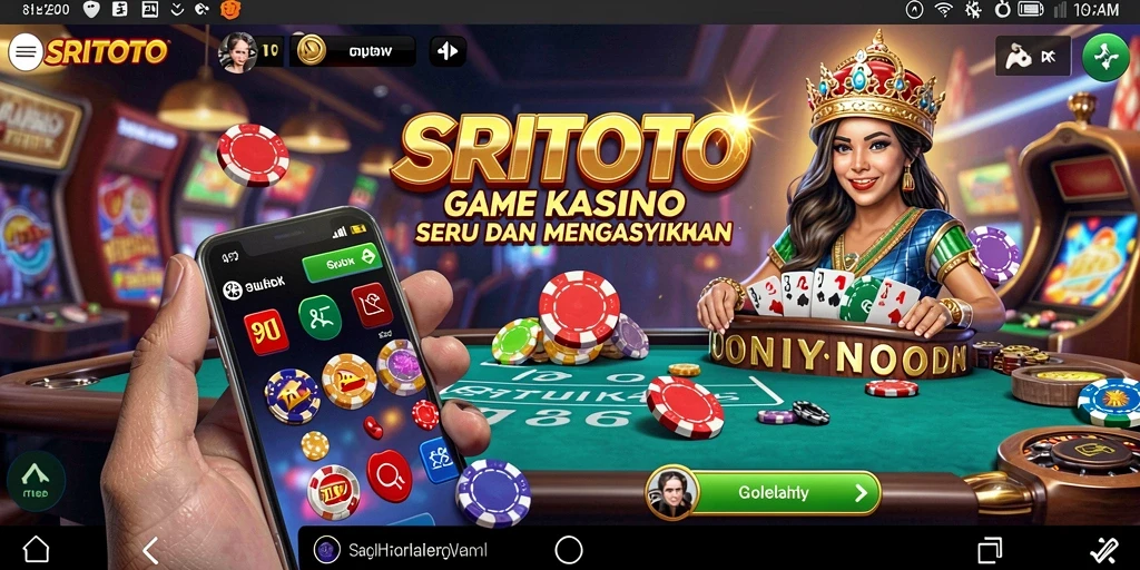 Tampilan gameplay SRITOTO yang menampilkan keseruan permainan Kasino.