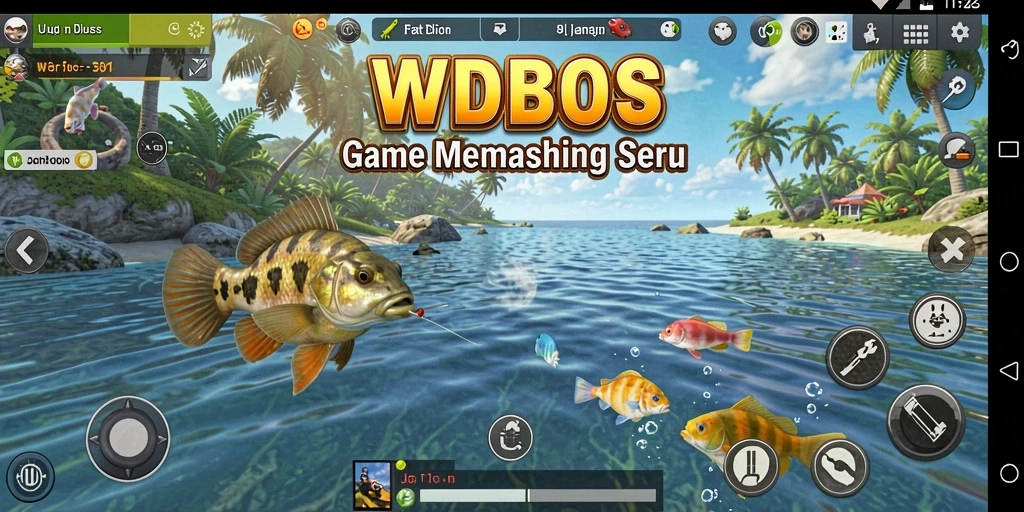 Tangkapan ikan yang menakjubkan dalam gameplay WDBOS.