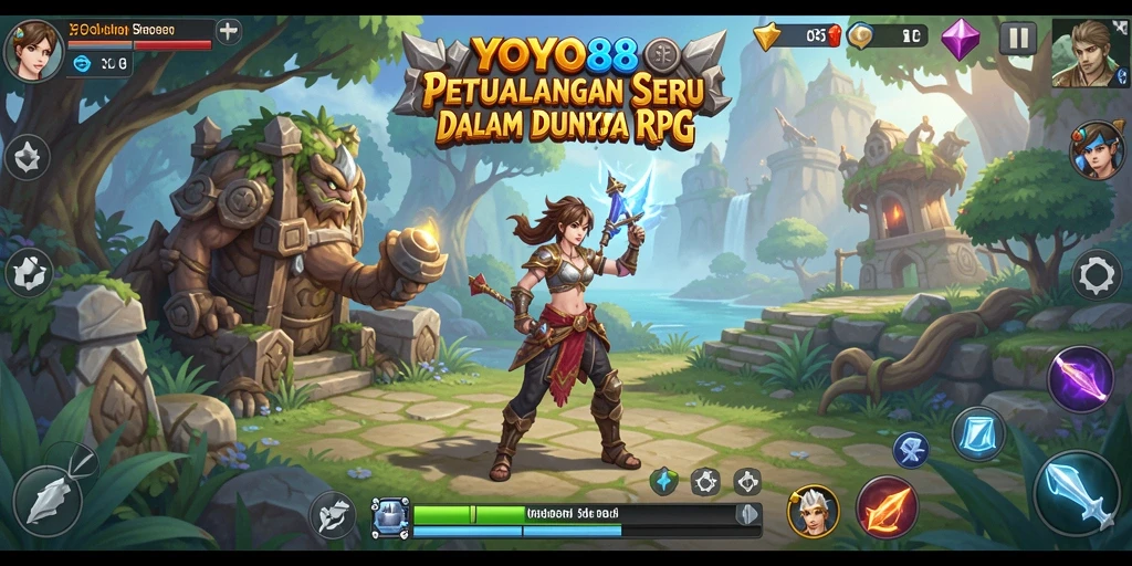 Tampilan gameplay seru <strong>YOYO88</strong> dengan pertarungan karakter.