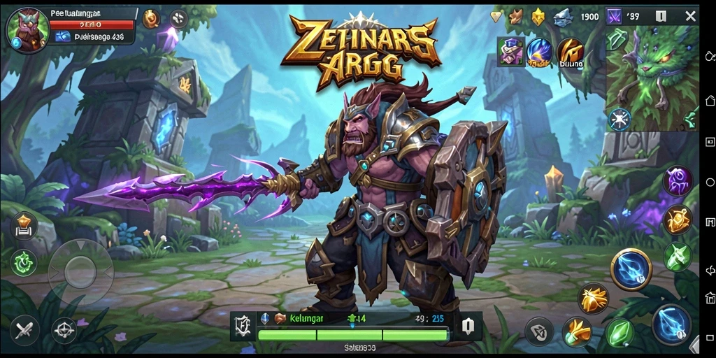 Tampilan gameplay seru di dunia fantasi ARPG ZK6.
